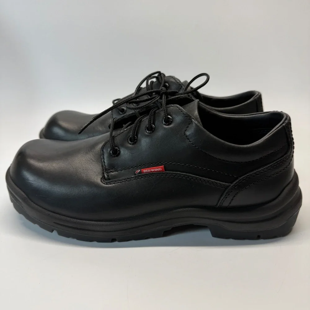 Red Wing King Toe Oxford Shoes Mens 11.5 E2 Wide Black Leather Work EH 133